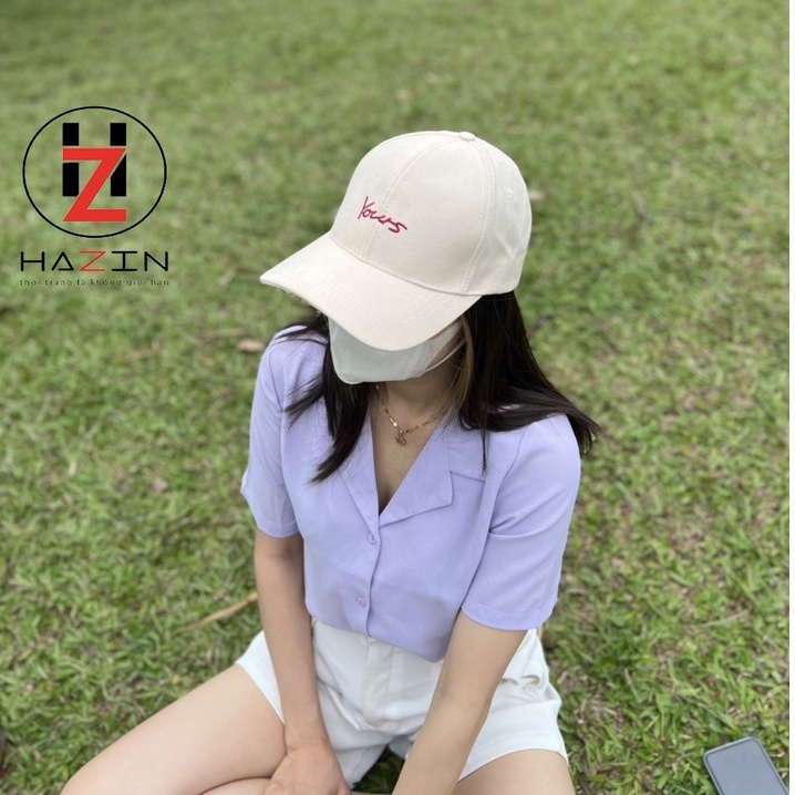Mũ lưỡi trai nón kết HAZIN thêu chữ Yours ulzzang unisex phù hợp cho cả nam và nữ nhiều màu cá tính năng động