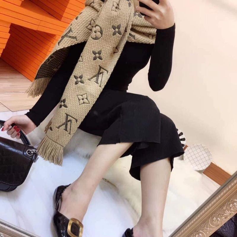 Khăn Choàng Cổ Hiệu Lv - Khăn Len Thời Trang  Cao Cấp Phong Cách Hàn Quốc - Hàng Nhập Quảng Châu 30 × 180cm