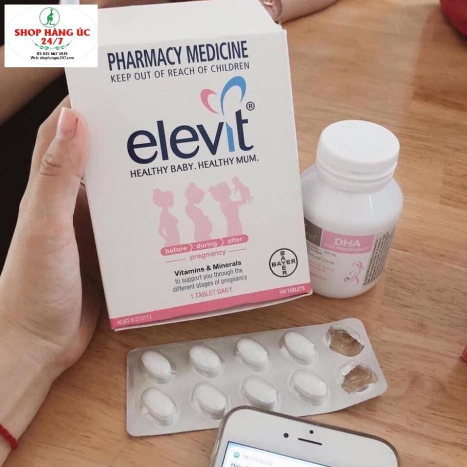 Elevit Úc - Vitamin Tổng Hợp cho bà Bầu (100 viên)