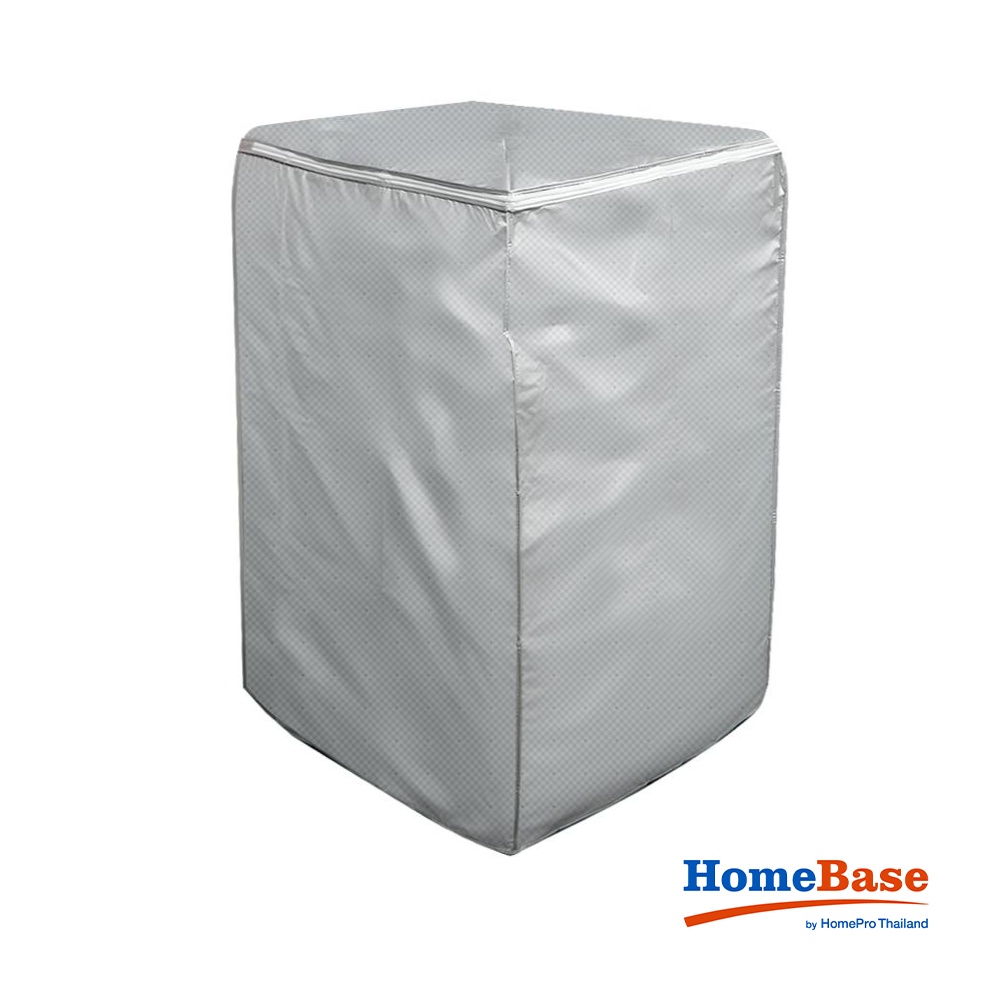 HomeBase Tấm phủ máy giặt cửa trên bằng nhựa Thái Lan PVC cỡ L W61xH92xD68 màu xám