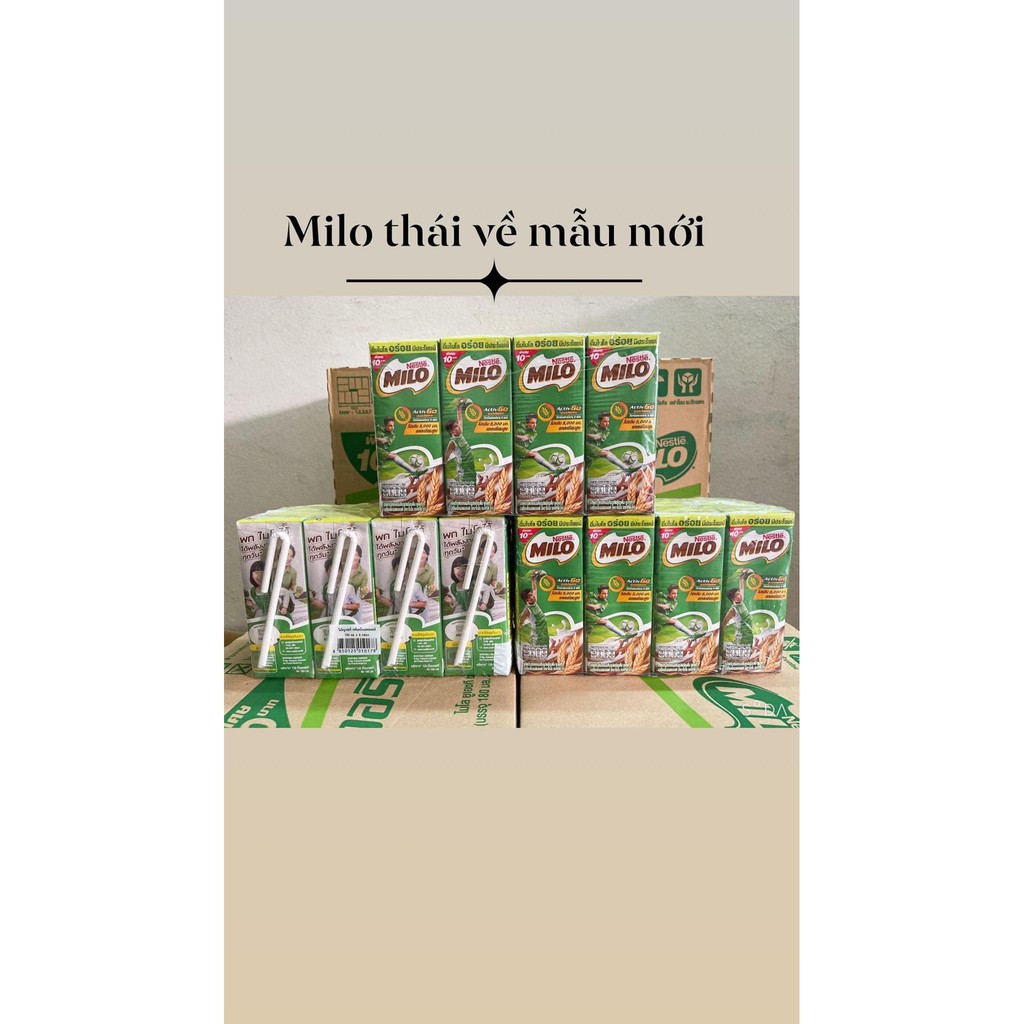 Sữa Milo Thái Lan siêu thơm ngon thùng 48h x 180ml