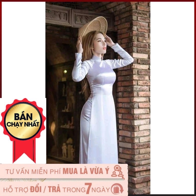 ÁO DÀI TRUYỀN THỐNG, ÁO DÀI HỌC SINH chất liệu phi bóng