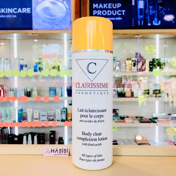 SỮA DƯỠNG THỂ TRẮNG DA CLAIRISSIME - Body Clear Complexion Lotion 500ml (Chữ C - Vàng)