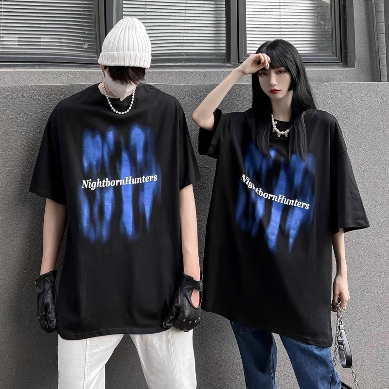 ÁO THUN TAY LỠ COTTON NIGHTBORN FORM UNISEX NAM NỮ (kèm ảnh thật)