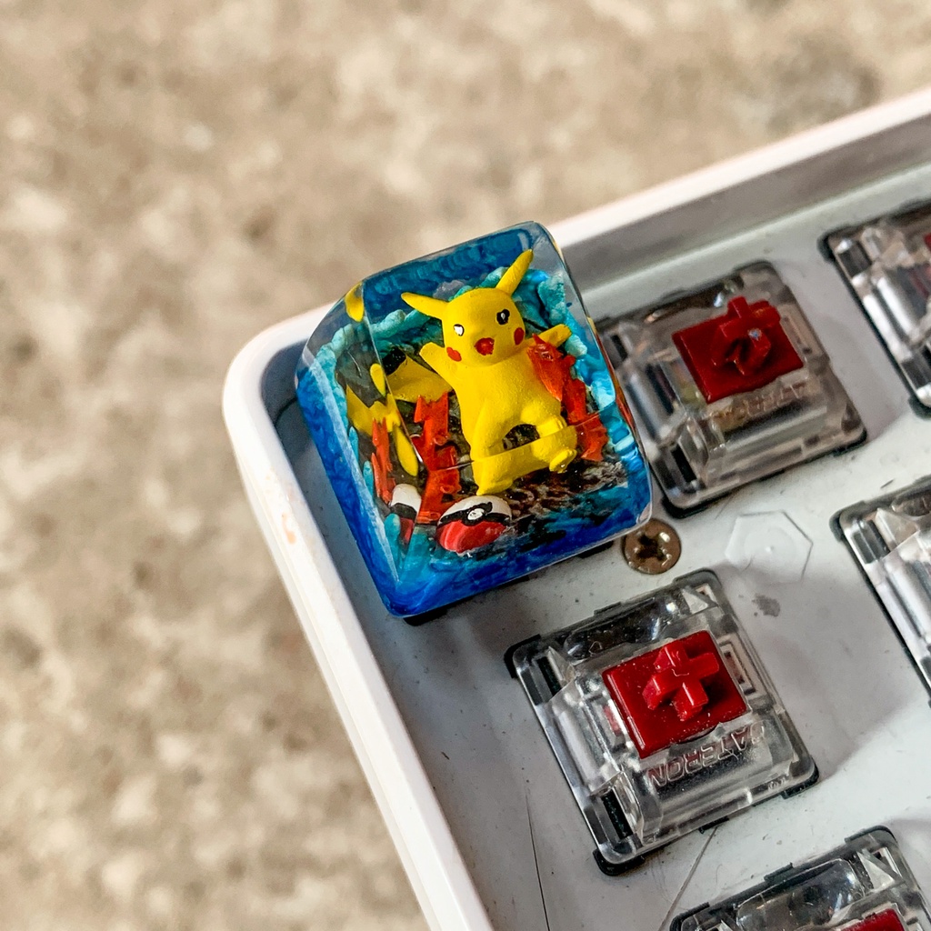 Nút bàn phím cơ máy tính - Artisan keycap - Pokemon Keycap