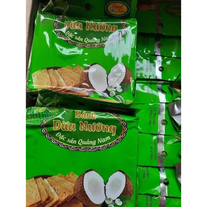 bánh dừa nướng Quảng Nam 180g, đặc sản bánh dừa nướng Quảng Nam