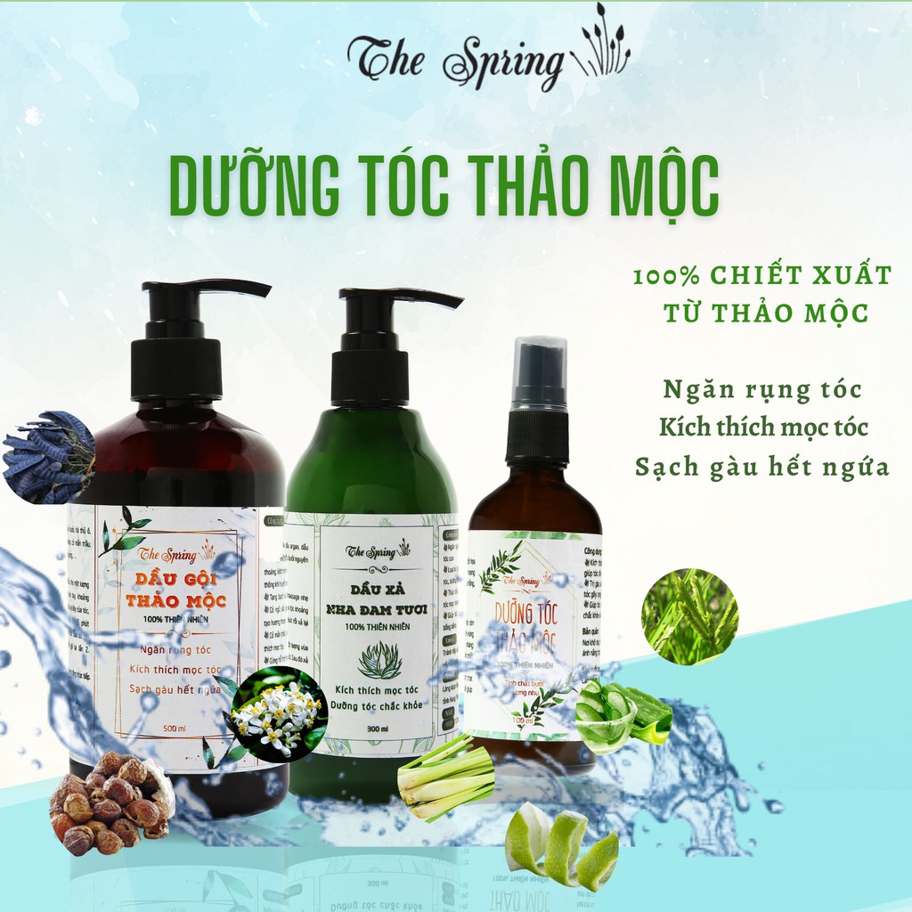 Dưỡng tóc tinh chất bưởi và thảo mộc  kích thích mọc tóc, trị gàu, chống gãy rụng, dưỡng tóc suôn mềm