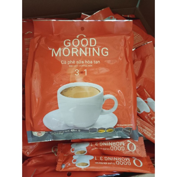 Cà phê sữa hoà tan Trần Quang Good Morning ống 20g