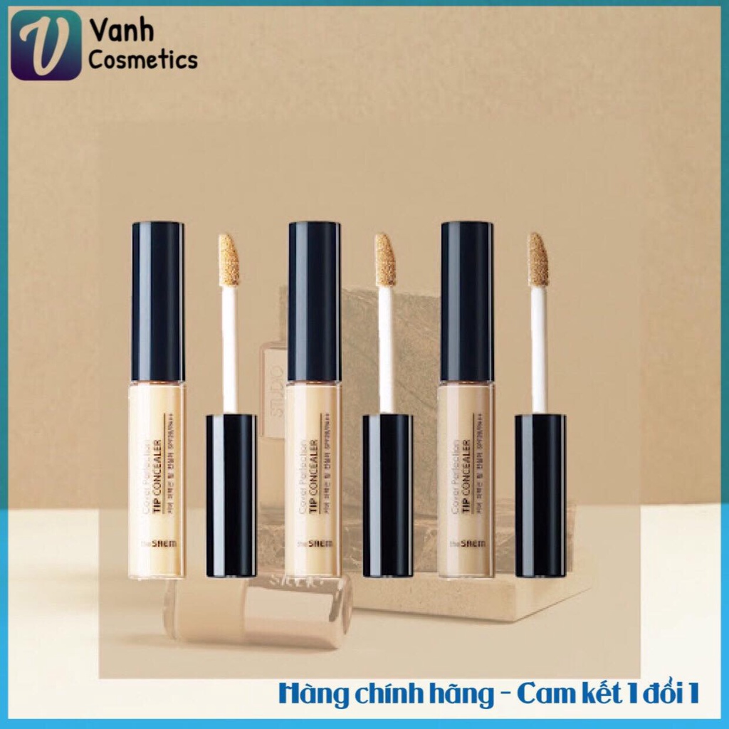 Kem che khuyết điểm The Saem Cover Perfection Tip Concealer Brightener
