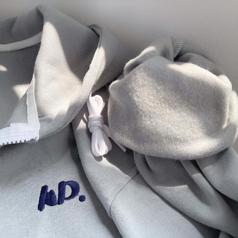 [Mã 44FASHIONSALE223 giảm 10K đơn 50K] Áo Khoác Nỉ Unisex Form Rộng HD chữ thêu ulzzang unisex