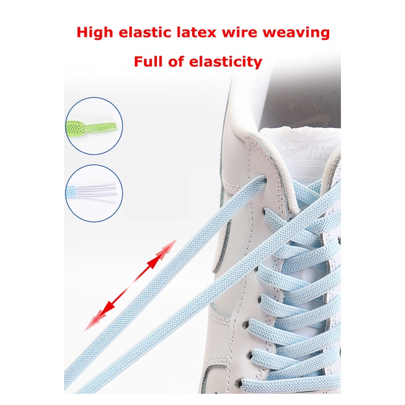 1 Cặp Dây Giày Co Giãn Không Cần Buộc Tiện Lợi