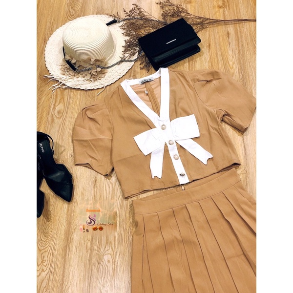 SET VÁY CỔ NƠ TIỂU THƯ THỜI TRANG ĐI LÀM ĐI CHƠI ĐỀU ĐƯỢC