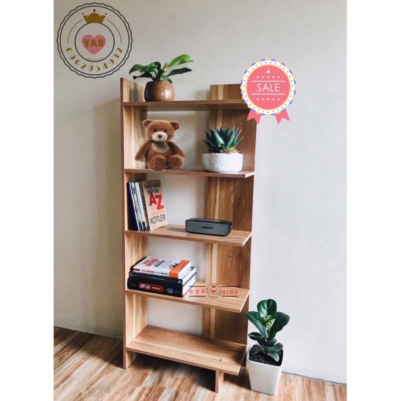 KỆ GÓC TƯỜNG 5 TẦNG BẰNG GỖ GIÁ BÁN BUÔN