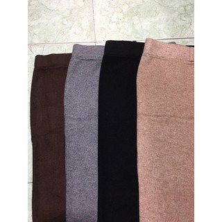Chân váy len maxi xẻ