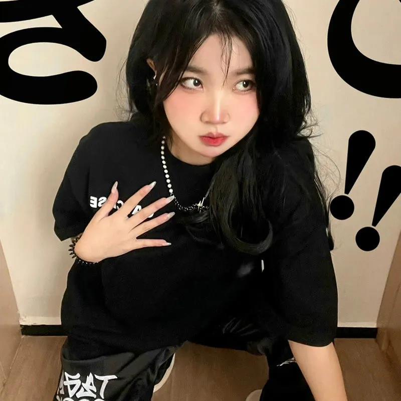 NRVP Áo Thun 100% Cotton Dáng Rộng Thời Trang Hàn Quốc Cho Nữ