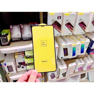 Kính cường lực full màn hình Baseus bảo vệ màng loa cho IPhone X
