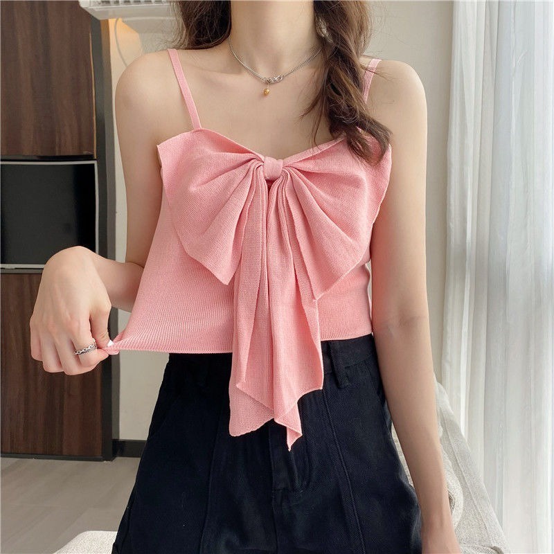 Áo Hai Dây Thắt Nơ Quyến Rũ Hợp Thời Trang