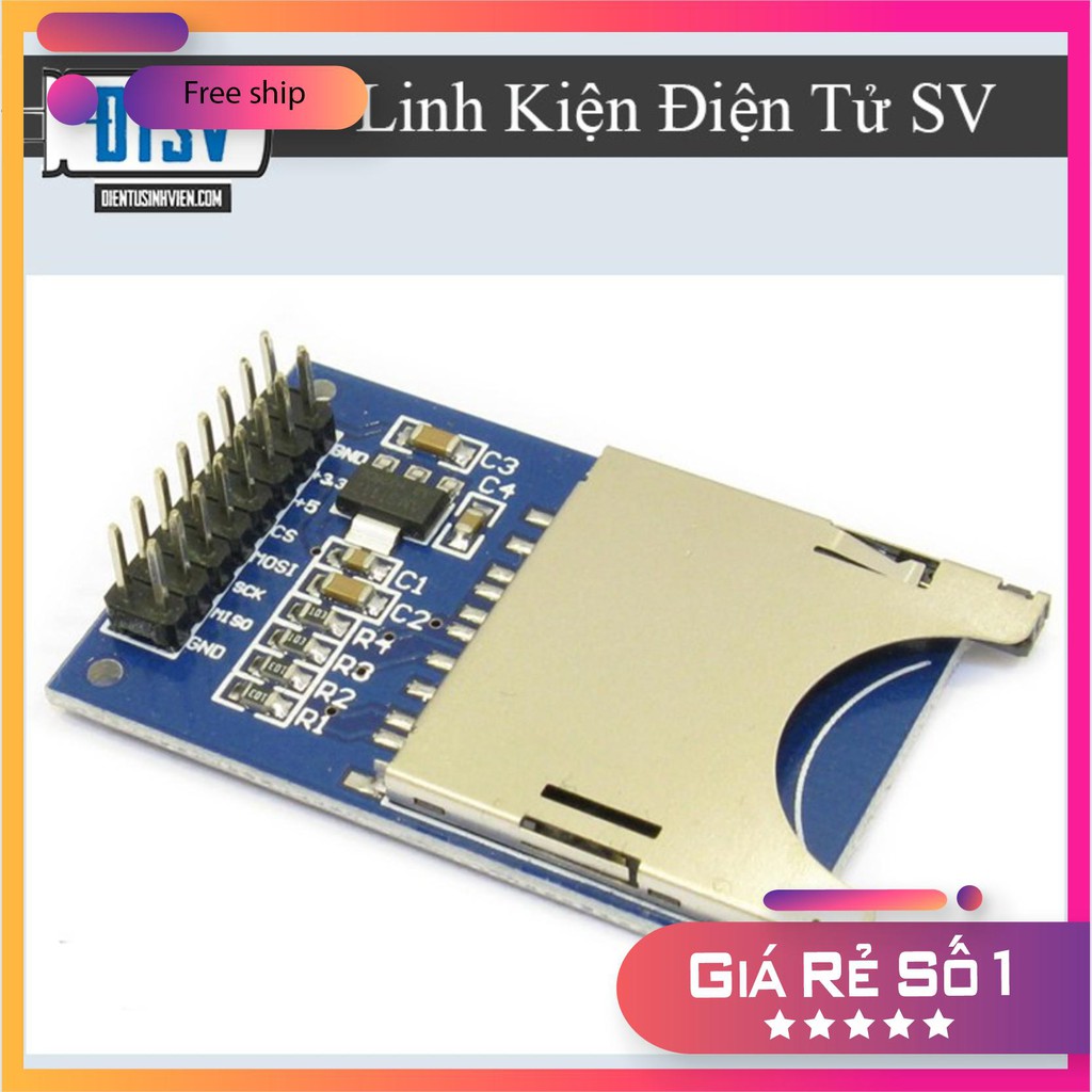 Module Đọc Thẻ Nhớ Micro SD/Micro SDHC SPI