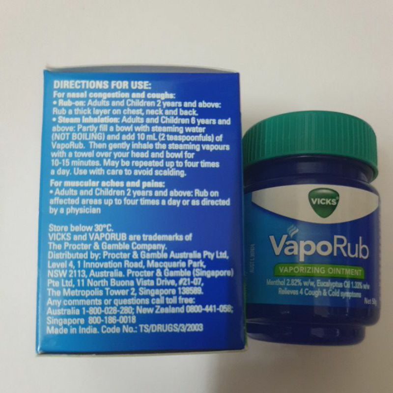 DẦU CÙ LÀ VICKS VAPORUB 50G