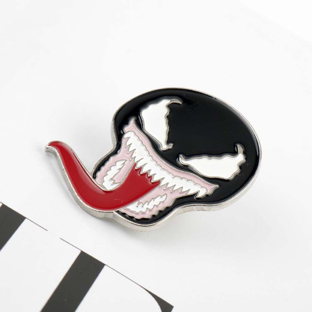 MXGOODS Trâm Cài Áo Hình Venom Marvel Tráng Men Sáng Tạo Cho Nữ