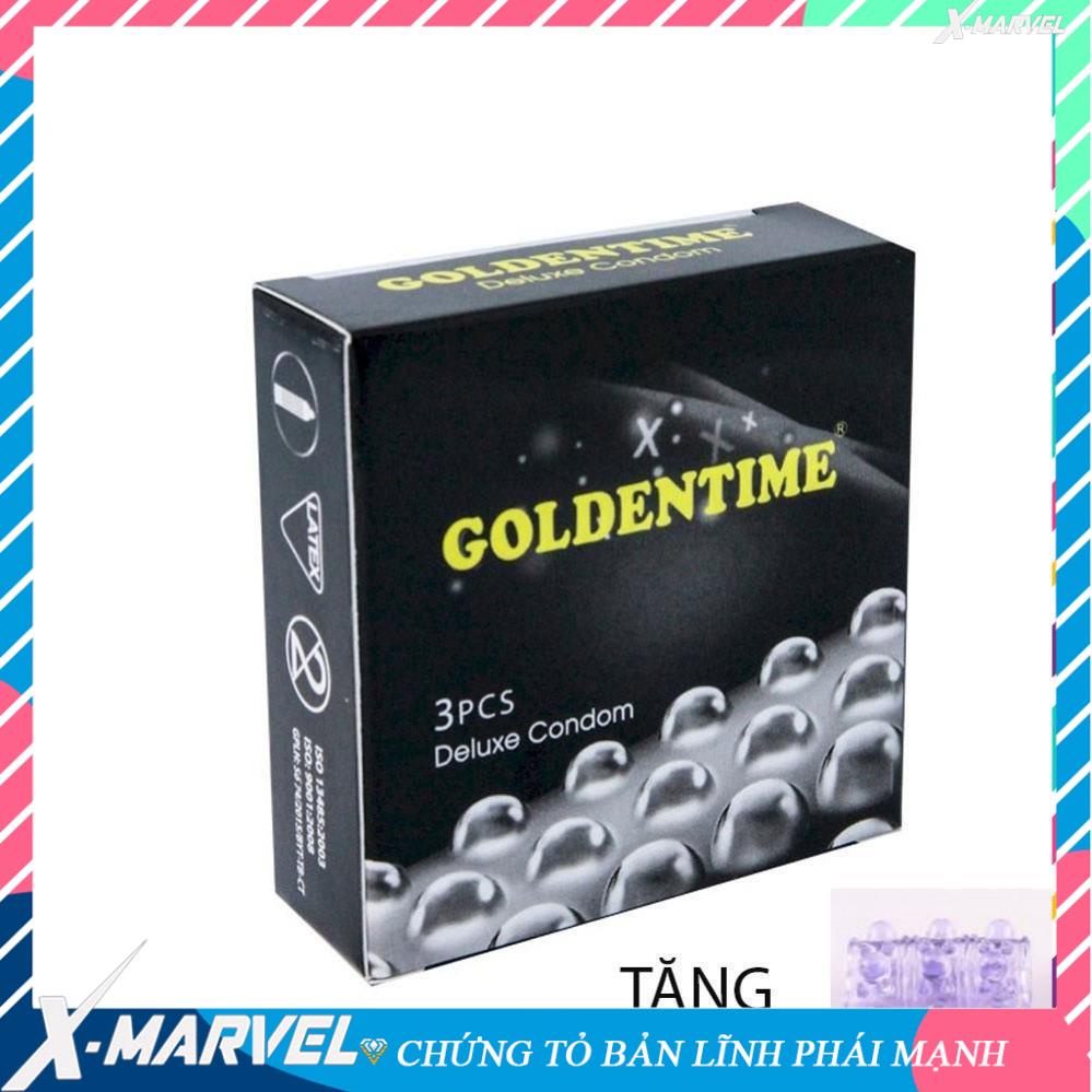 combo 2  Bao cao su Gold entime bi gai, chống xuất tinh sớm, kéo dài thời gian quan hệ-đôn dên -thời trang mini