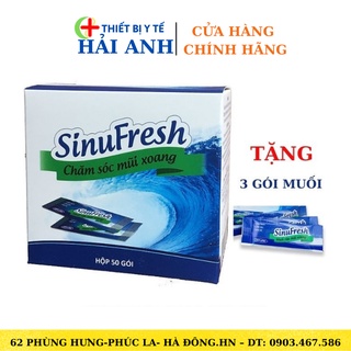 Muối Rửa Mũi Xoang Cát Linh SinuFresh Hộp 50 Gói