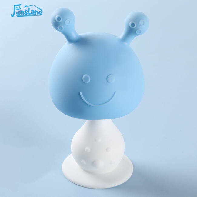 Miếng ngậm mọc răng FUNSLANE bằng silicon hình nấm ngộ nghĩnh cho bé