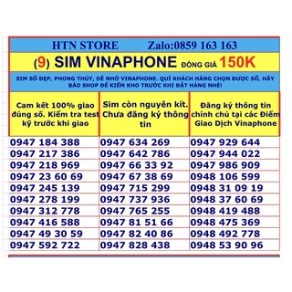 Sim vina số đẹp giá rẻ đồng giá 179k