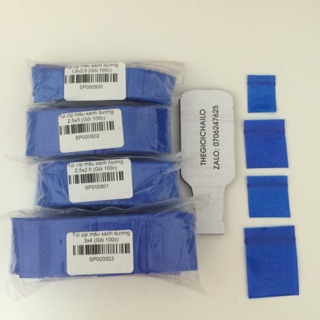 Gói 100c túi zip màu xanh dương