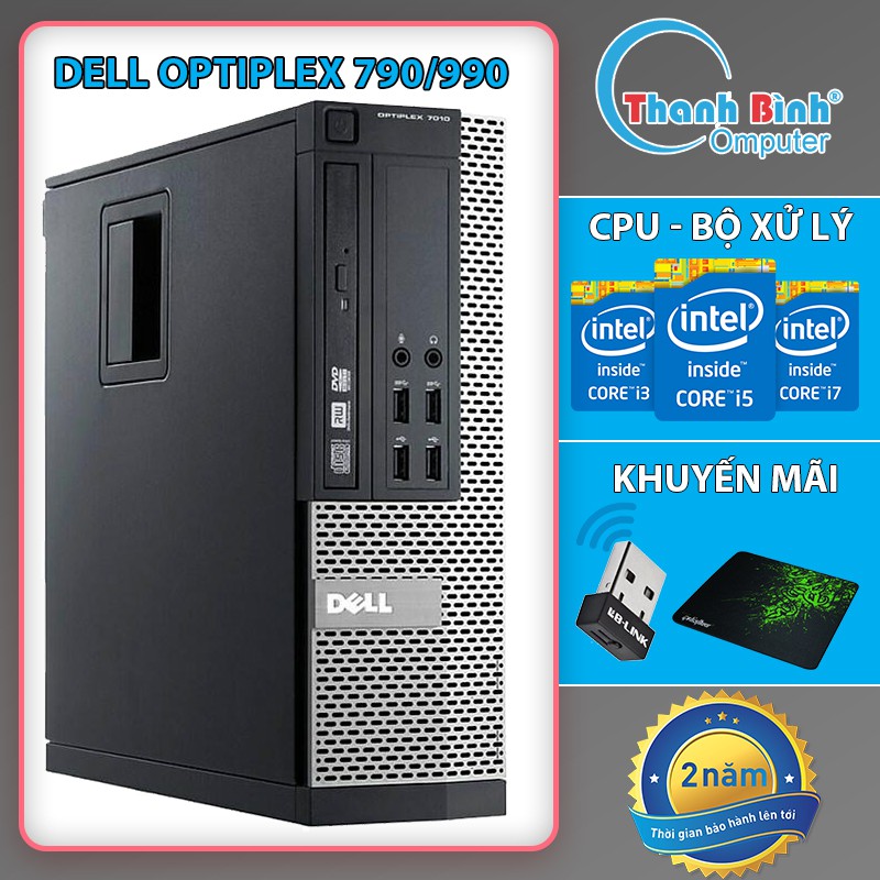 Cây Máy Tính Cũ  💝ThanhBinhPC💝 Máy Bộ Văn Phòng Giá Rẻ - Dell Optiplex 790/990 - Khuyến Mãi Usb Wifi - Bảo Hành 12 Tháng | BigBuy360 - bigbuy360.vn