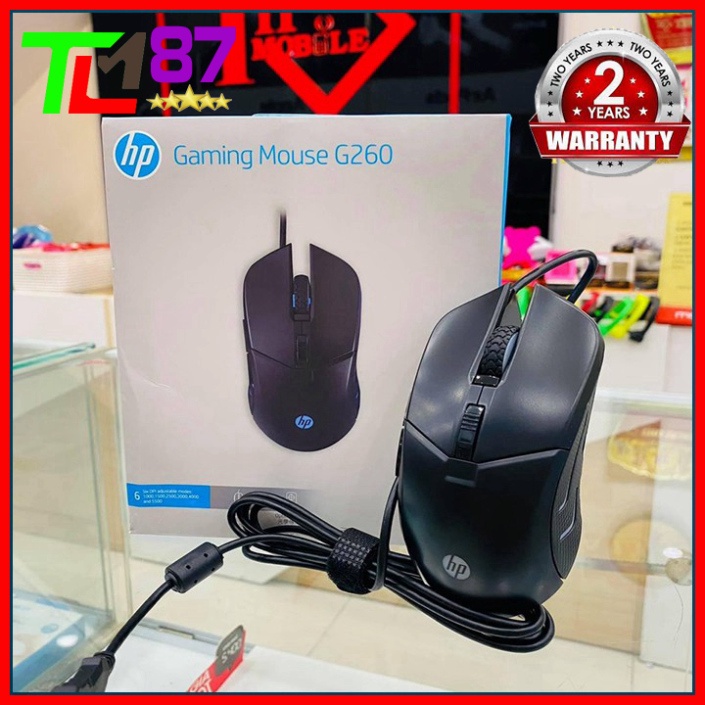 Chuột Máy Tính Laptop PC Gaming Chơi Game HP G260 Đèn LED 7 Màu RGB - Chuột Có Dây Mouse Gameming