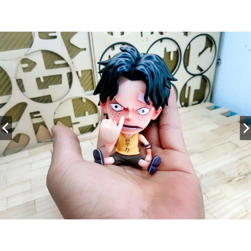 Mô hình One Piece - Mô hình Ace chibi cực kì nét màu đậm loại 1