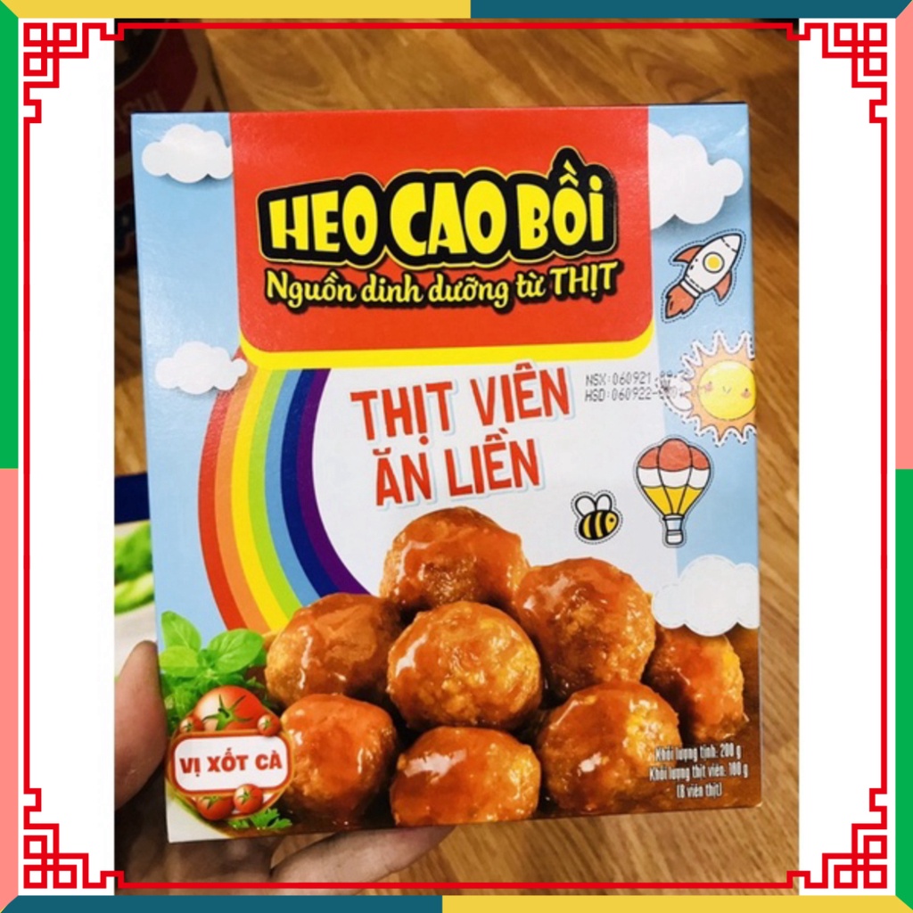 HOT LIKE  Thịt viên ăn liền HEO CAO BỒI 3 phút 200g