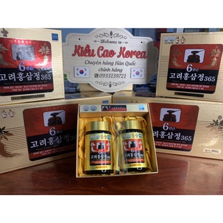 Cao hồng sâm 365 hàn quốc hộp 2 lọ/ 4 lọ x 240gr
