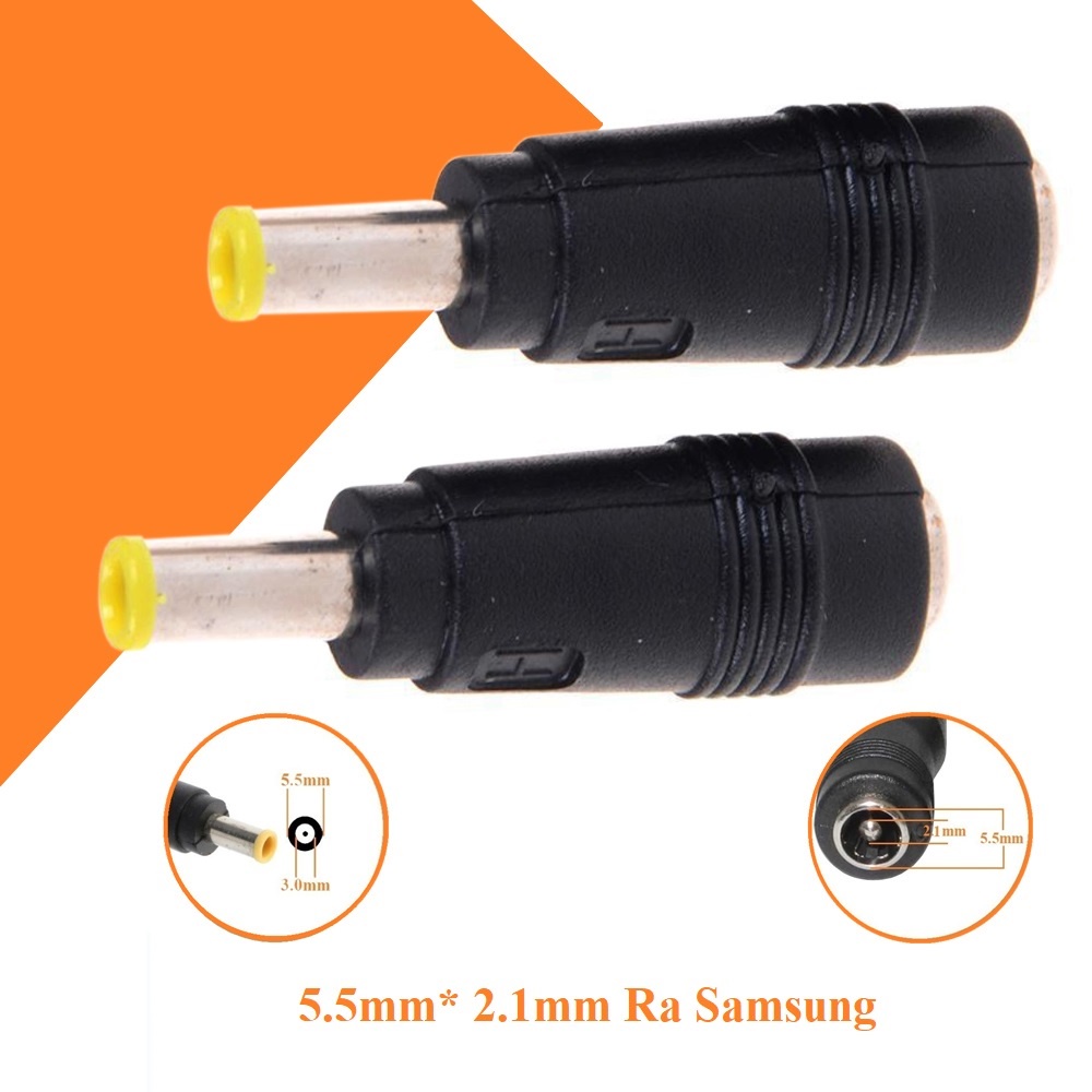 Đầu đổi Laptop 5.5mm* 2.5mm Ra Samsung 5.5mmx3.0mm