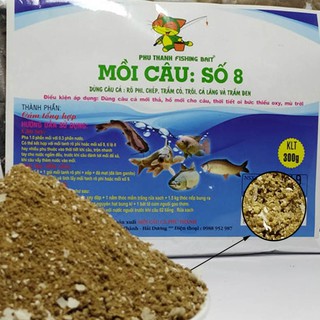 Mồi câu số 8, hãng mồi câu phú thành