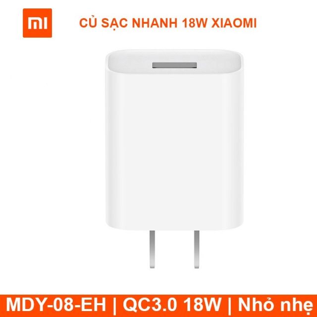 Củ sạc nhanh Xiaomi 18W / 27W cho tất cả các dòng máy ( Tương đương QC 3.0 ) ( BH 3 Tháng )