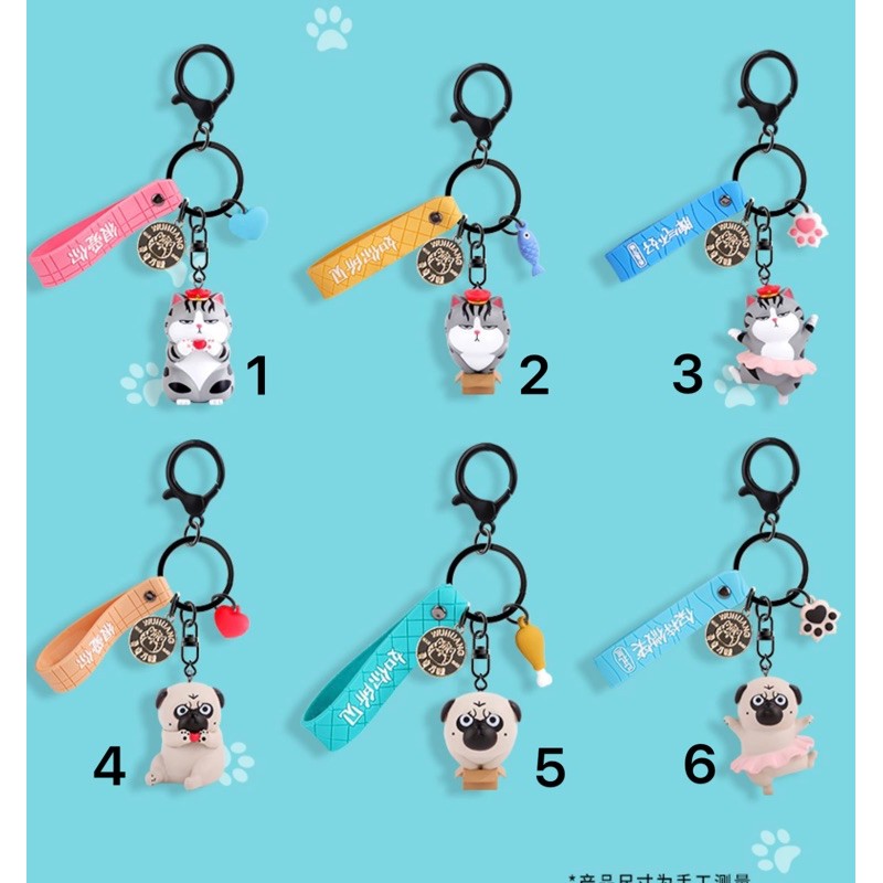 Móc khoá Chó Mèo Hoàng Thượng Ú Dễ thương