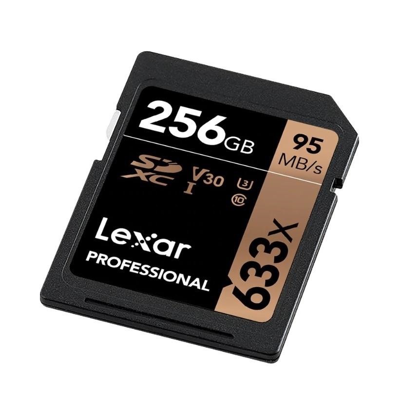 Thẻ Nhớ máy ảnh SDXC Lexar Professional 256GB 633x UHS-I U3 4K V30 95MB/s (Đen)