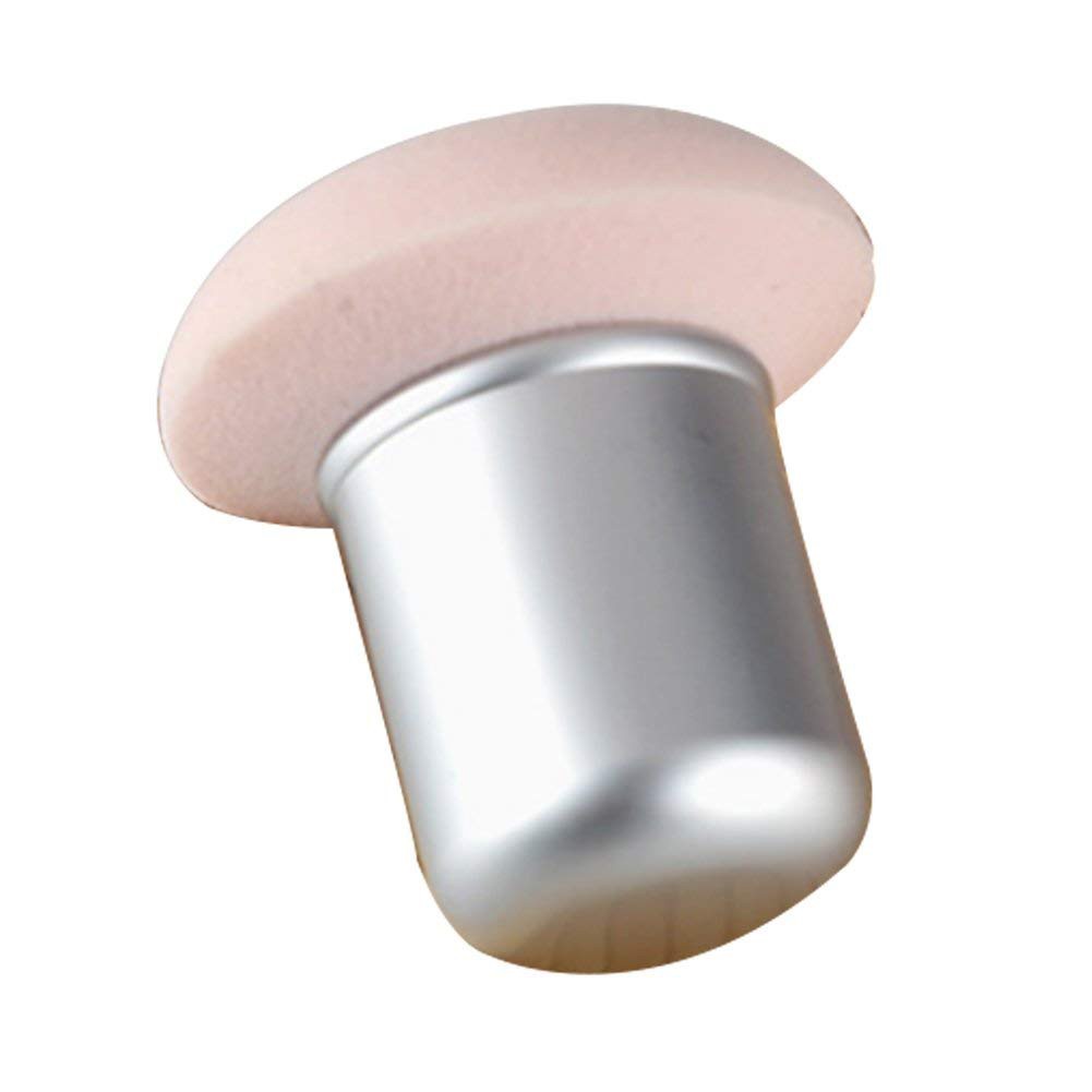 Makeup Puff Brush Make Up Sponge Brushes Mushroom Head Wet Concealer Foundation Makeup Brushes Tool Pink and Silver