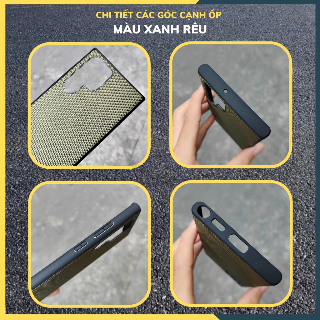 Ốp lưng s22 ultra chống vân tay nhựa dẻo bảo vệ camera vải nylon nhiều màu phụ kiện điện huỳnh tân store