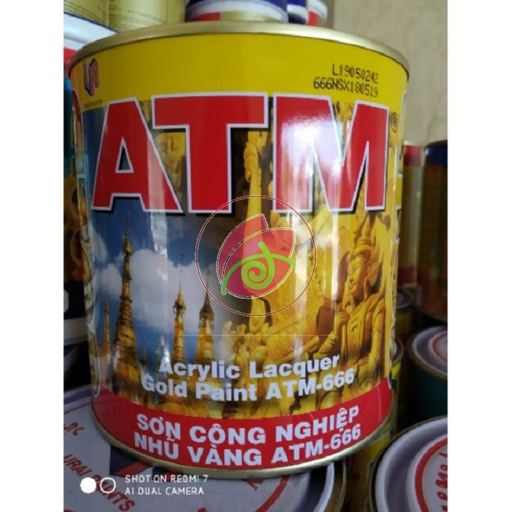 Sơn công nghiệp nhũ vàng ATM 666 loại 875ml