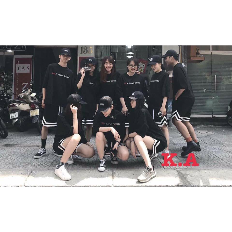Quần đùi phối V unisex KAN2002