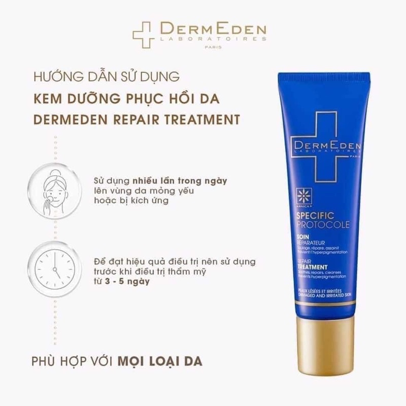 Kem dưỡng làm dịu và phục hồi da Dermeden Repair Care