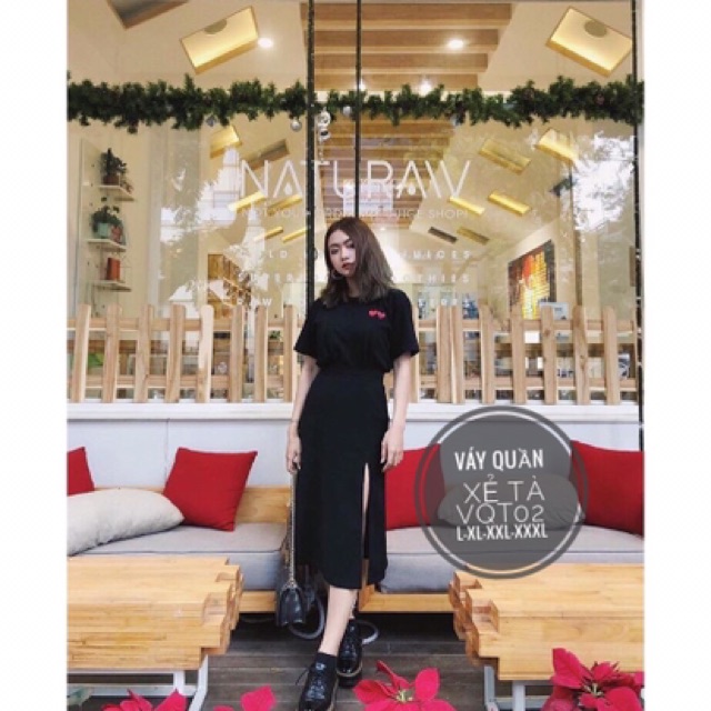 Chân váy Bigsize midi skirt 55-90kg
