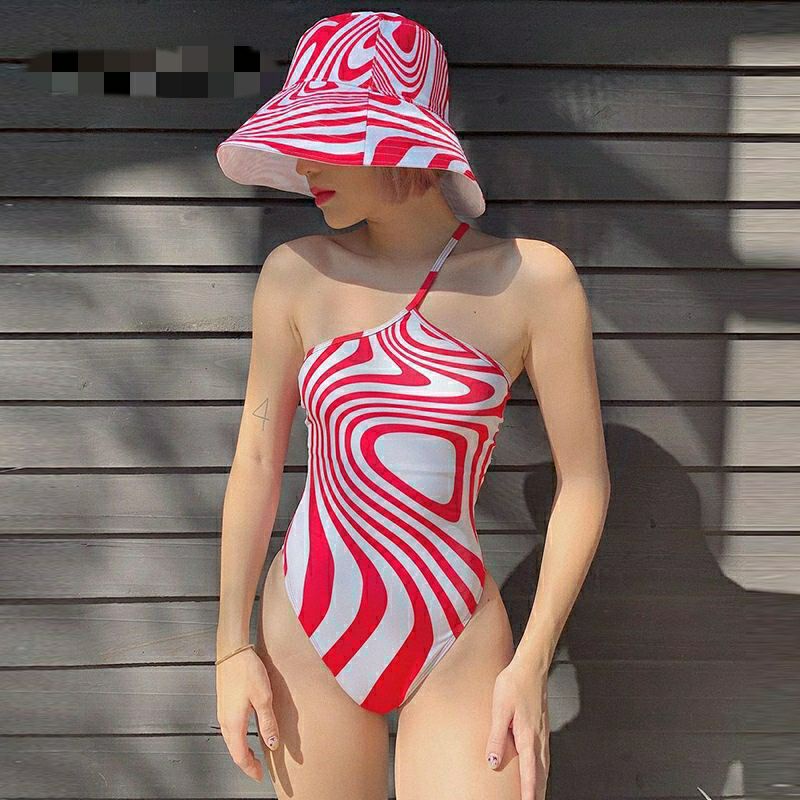 Áo Liền Thân Bodysuit Sọc Vằn 1 Dây