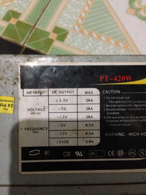 Bộ nguồn atx đã chế lại cực khoẻ 12v 40A