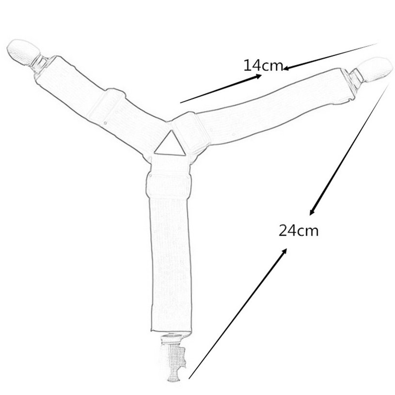 Bộ 4 dây dụng cụ cố định ga giường tiện lợi/ điều chỉnh được