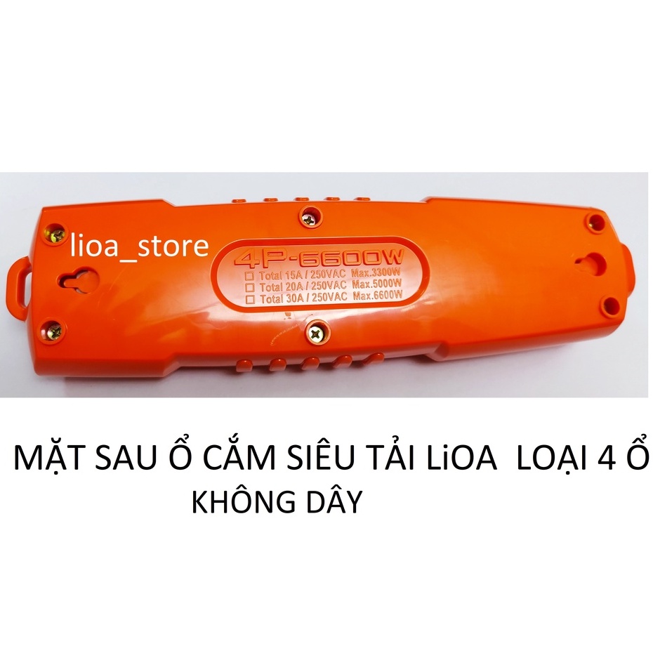 Ổ CẮM KHÔNG DÂY SIÊU TẢI LiOA LOẠI 4 Ổ.