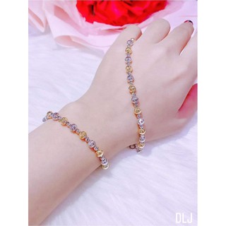 Lắc bi bạc xi hai màu dành cho bạn gái
